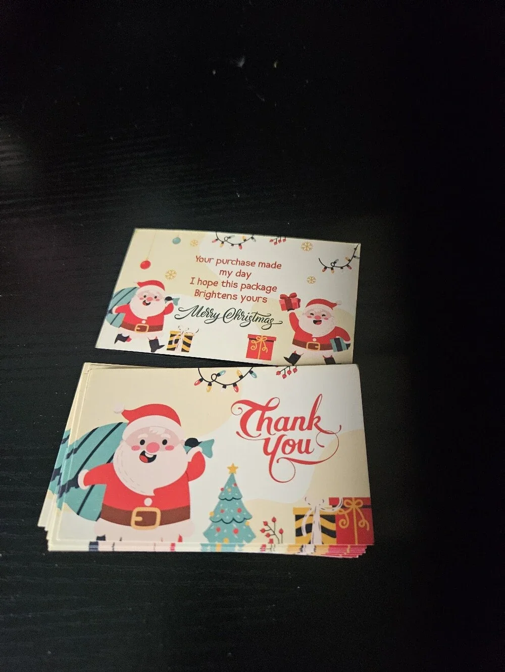 Santa Christmas Thank You Cards